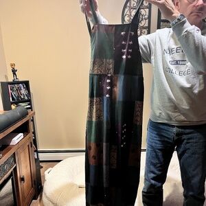 Romwe Patchwork Overalls